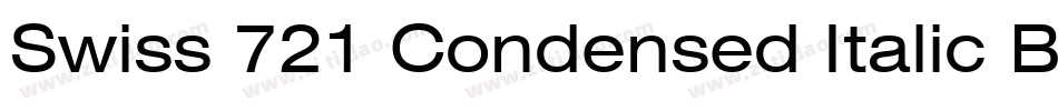 Swiss 721 Condensed Italic BT(1)字体转换